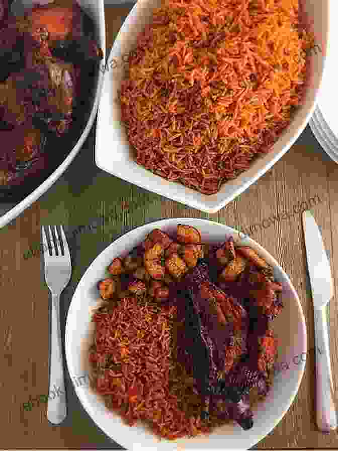 A Colorful Spread Of Traditional West African Dishes, Including Jollof Rice, Suya, And Fufu Pocket Guide To West Africa