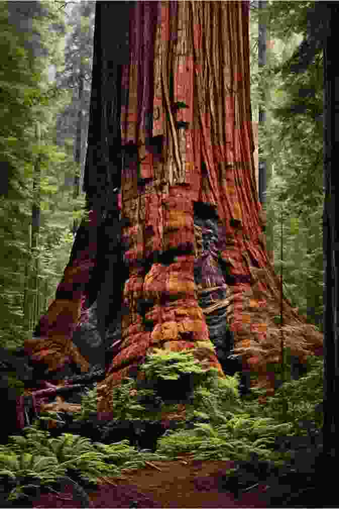 A Majestic Giant Redwood Towering Over A Lush Forest Floor The Giant Redwoods: California S Majestic Trees