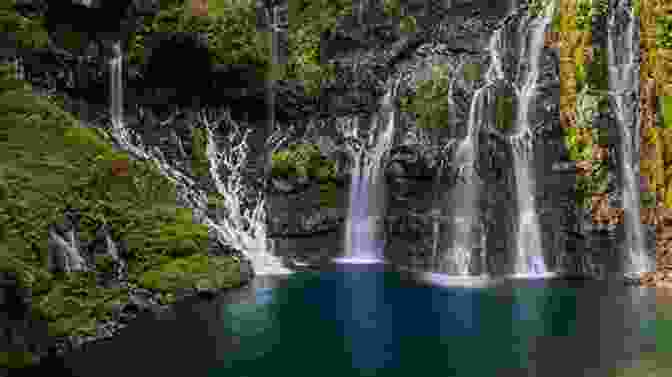 Reunion Rainforest With Lush Vegetation And Cascading Waterfall Mauritius Reunion Seychelles (Photo Book 11)