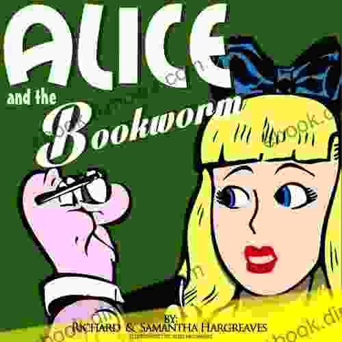 Alice And The Bookworm Coloring For Kids To Print Inside (New Adventures Of Alice In Wonderland Illustrated With Printable Coloring Pages For Kids 4)